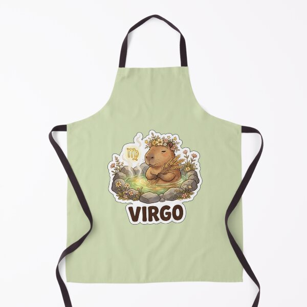 Item preview, Zodiac Capybara Virgo – Gentle Onsen Earth Sign Cute Zodiac Sticker designed and sold by Nuist25.