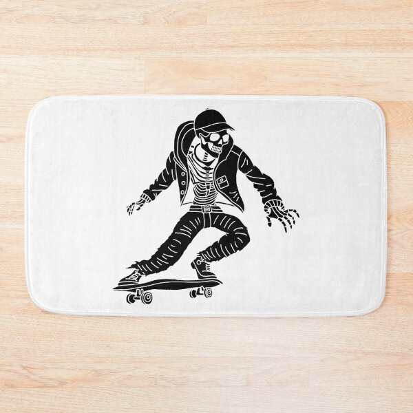 Item preview, Skeleton on a skateboard (black) designed and sold by Lagueny.