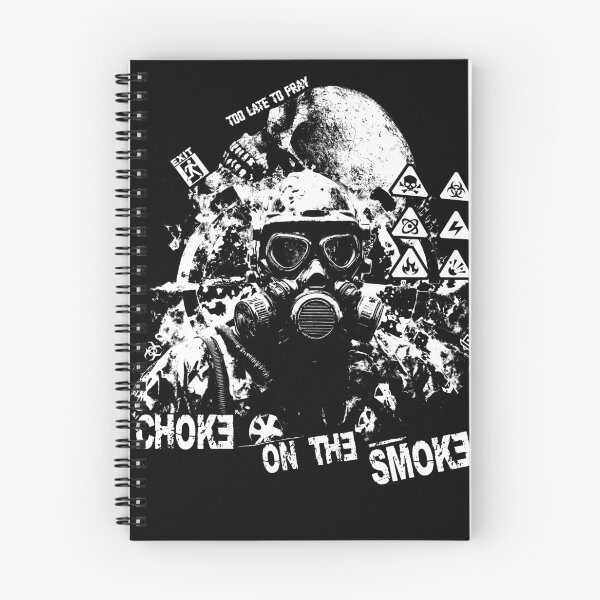 Item preview, Choke on the Smoke – Apocalyptic Gas Mask Art designed and sold by OLD VEGAS - Apocalyptic Streetwear .