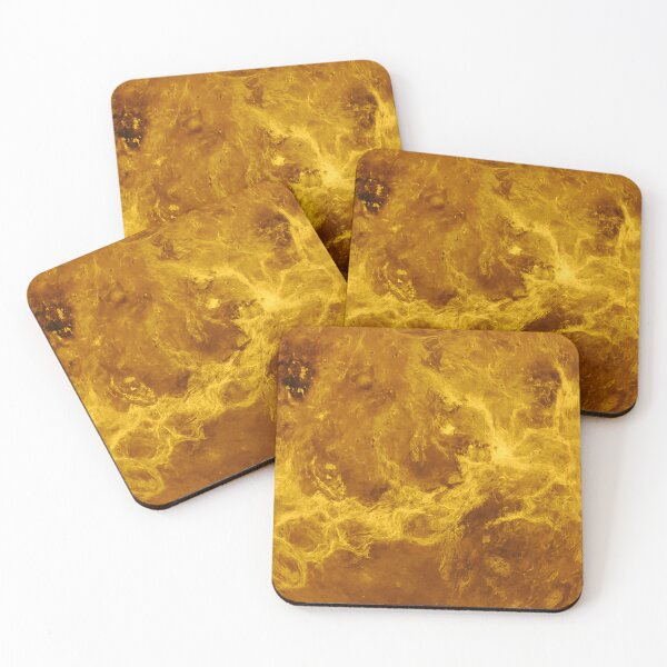 Item preview, Planet Venus Abstract Surface in Golden Yellow Tones designed and sold by PandaTShirtShop.