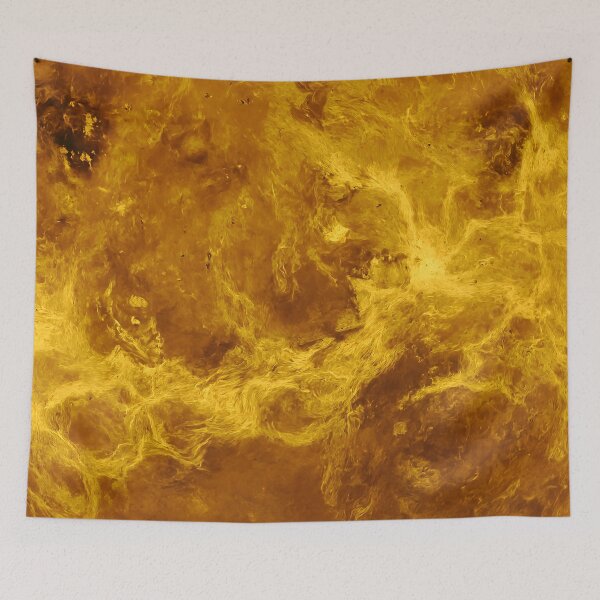 Item preview, Planet Venus Abstract Surface in Golden Yellow Tones designed and sold by PandaTShirtShop.