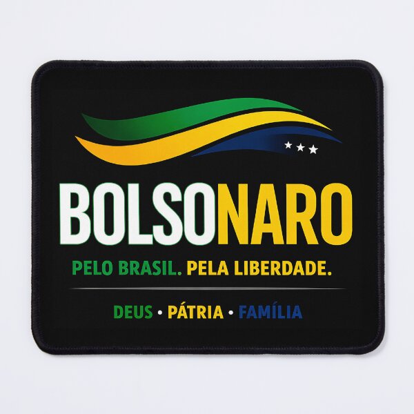 Item preview, Jair Bolsonaro / Flávio Bolsonaro Brazil Patriotic Design – Brazilian Flag Political Art designed and sold by EdGraphy.