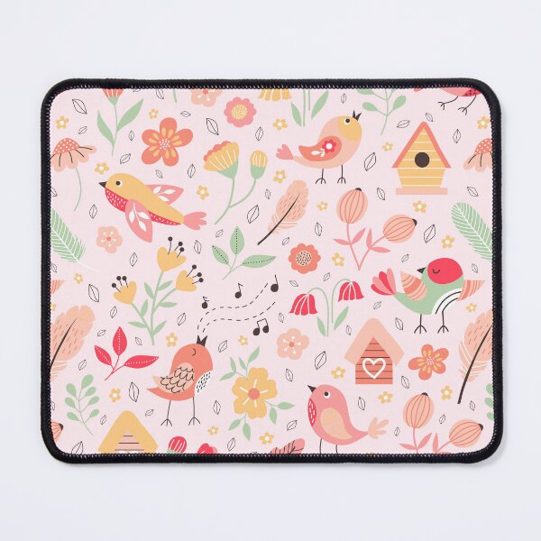 Item preview, Coquette spring birds birdhouses cottagecore florals peach designed and sold by Nicola-Rowe.
