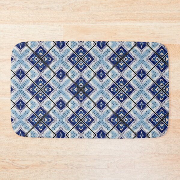 Item preview, Blue Greek vintage micro pattern  designed and sold by Ilikeiwantilove.