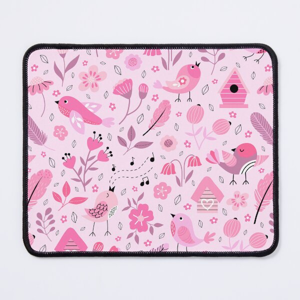 Item preview, Coquette spring birds birdhouses cottagecore florals pink designed and sold by Nicola-Rowe.