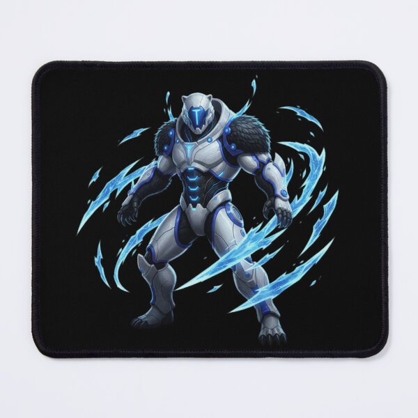 Item preview, Ice Cyber Bear Warrior – Futuristic Armor Beast with Frozen Energy designed and sold by FORYOUOFFICIAL.