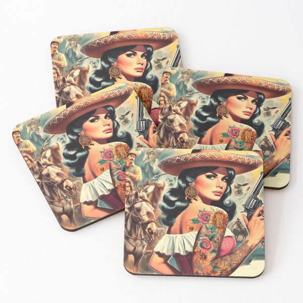 Item preview, Retro Tattooed Country Woman designed and sold by PulpVintage.