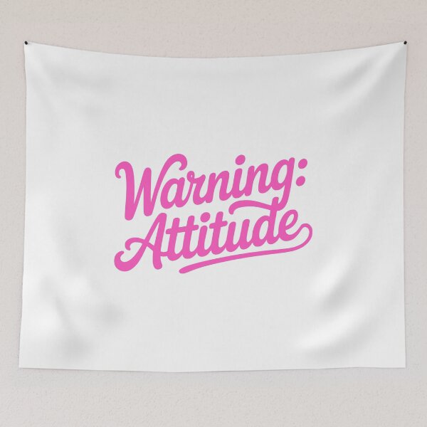 Item preview, Warning Attitude! Pink Girls designed and sold by PMCreative.