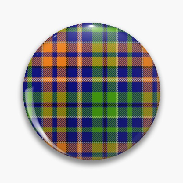 Item preview, Green and Orange Tartan Plaid On Blue Background  designed and sold by PatternTitan.