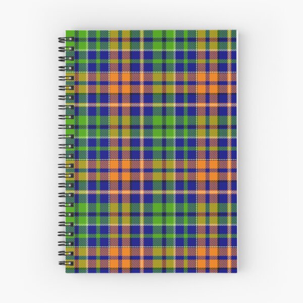 Item preview, Green and Orange Tartan Plaid On Blue Background  designed and sold by PatternTitan.