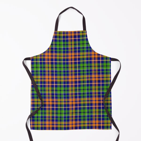 Item preview, Green and Orange Tartan Plaid On Blue Background designed and sold by PatternTitan.