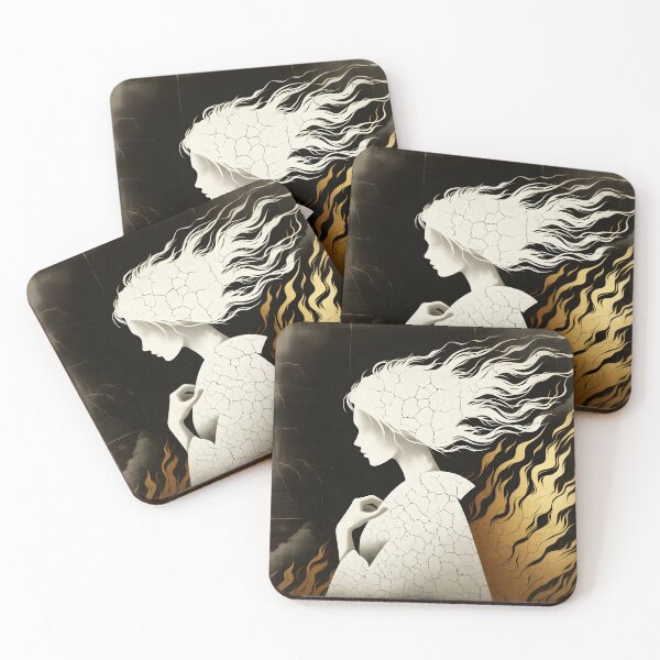 Item preview, Black White and Gold, Ai Generated Art  designed and sold by ACC .
