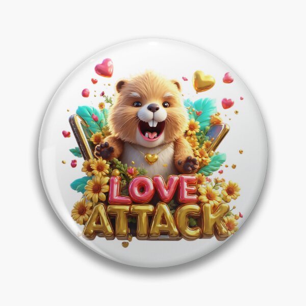 Item preview, Fluffy Hamster Launching a Sweet Love Attack designed and sold by newvisionart191.