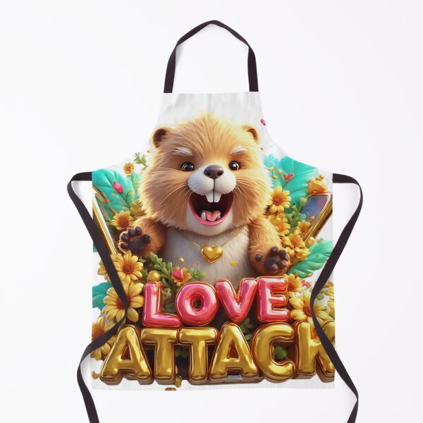Item preview, Fluffy Hamster Launching a Sweet Love Attack designed and sold by newvisionart191.