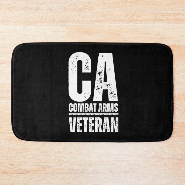 Item preview, CA Combat Arms Veteran – Rugged Distressed Military Pride Design white worn look font designed and sold by GFamilyC.