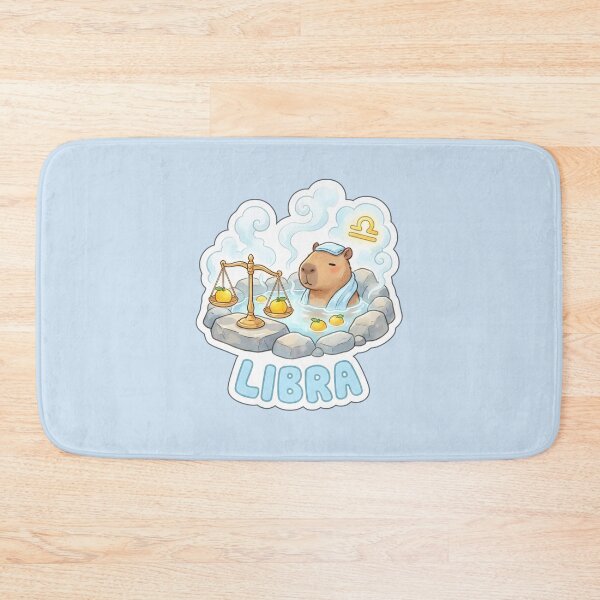 Item preview, Zodiac Capybara Libra – Balanced Onsen Air Sign Cute Zodiac Sticker designed and sold by Nuist25.