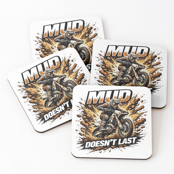 Item preview, Mud Doesn’t Last – Off-Road Motorcycle Rider Resilience T-Shirt designed and sold by RMTrendy.