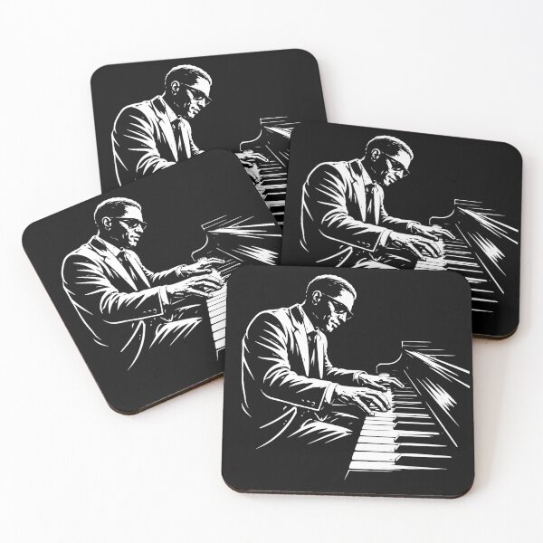Artikelvorschau, Illustration eines Jazzpianisten – Minimal Music entworfen und verkauft von JackCurtis1991.