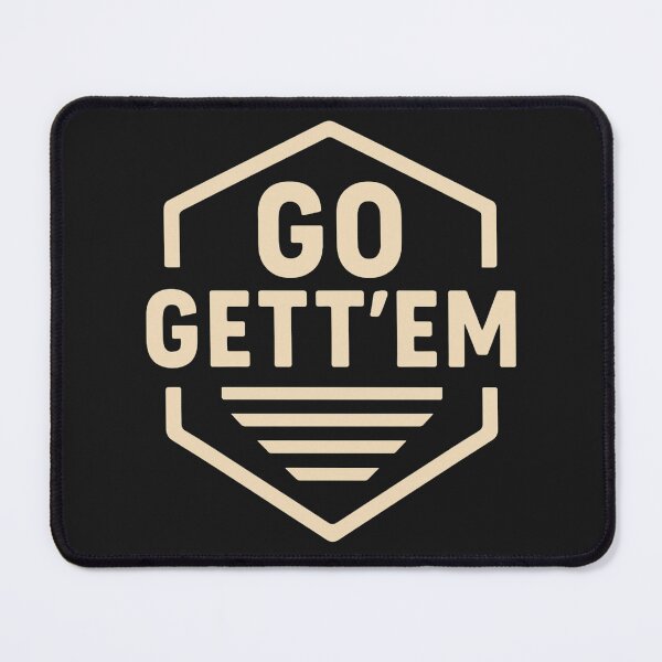 Item preview, Go Gett’Em Motivational Quote Badge Minimal Typography Design designed and sold by astersgraphics.