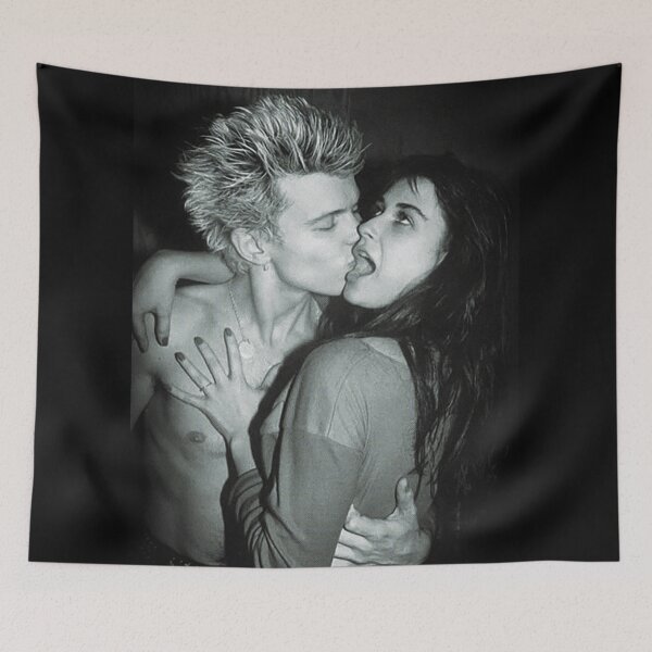 Item preview, Billy Idol and Demi Moore BTS Photo 1982 designed and sold by PopCultureArtShop.