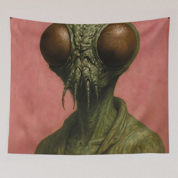 Item preview, Surreal insect portrait sci-fi art design designed and sold by Mauswohn.