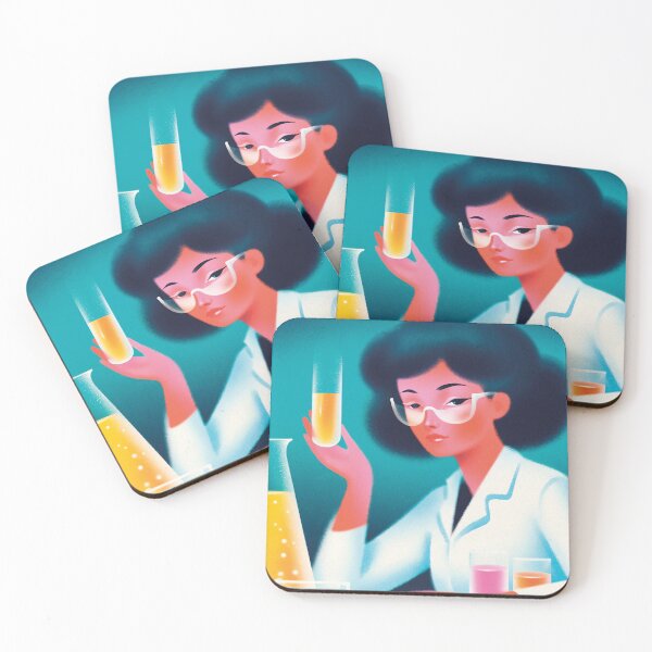 Item preview, Scientist in the laboratory Aesthetic Chemistry Illustration designed and sold by Mauswohn.