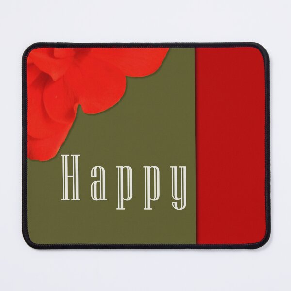 Item preview, Red and Green Happy Geranium Flower designed and sold by WD-Artist.
