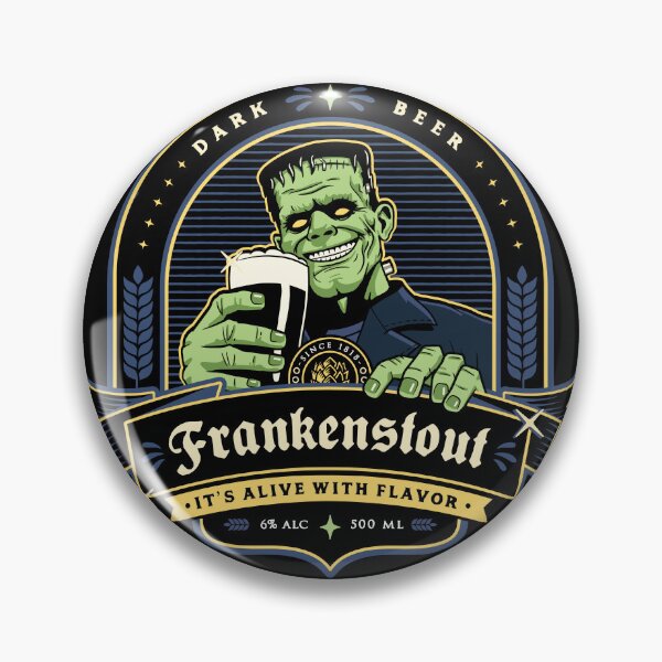 Item preview, Frankenstout Dark Stout - Frankenstein beer parody T-Shirt designed and sold by Gamma-Ray.