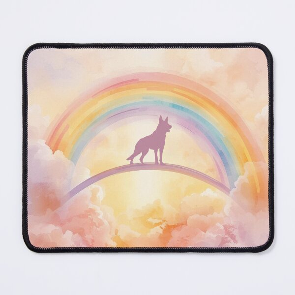 Item preview, German Shepherd Rainbow Bridge Memorial Art Print designed and sold by Esterlane.