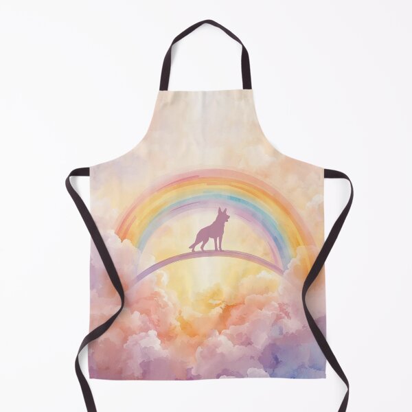 Item preview, German Shepherd Rainbow Bridge Memorial Art Print designed and sold by Esterlane.