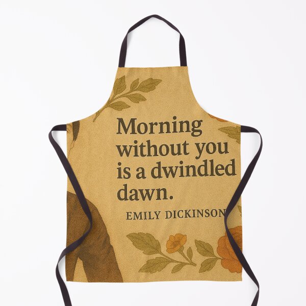 Item preview, Emily Dickinson quote Morning Without You Dawn portrait designed and sold by Mauswohn.