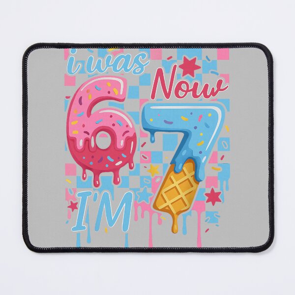 Item preview, I was 6 Now Im 7 Funny Ice Cream Drip Birthday Boy Men Kids designed and sold by FrankIsabel.