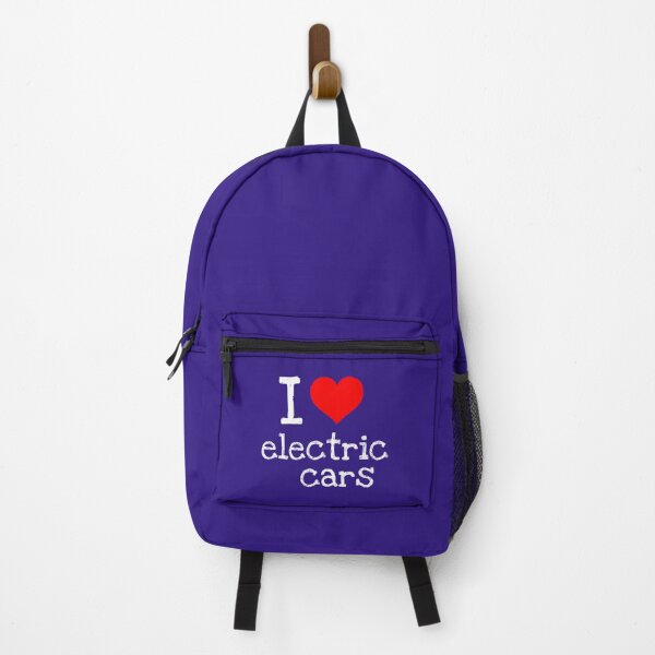 Item preview, I LOVE ELECTRIC CARS WHITE TEXT designed and sold by Wishbonedezine.