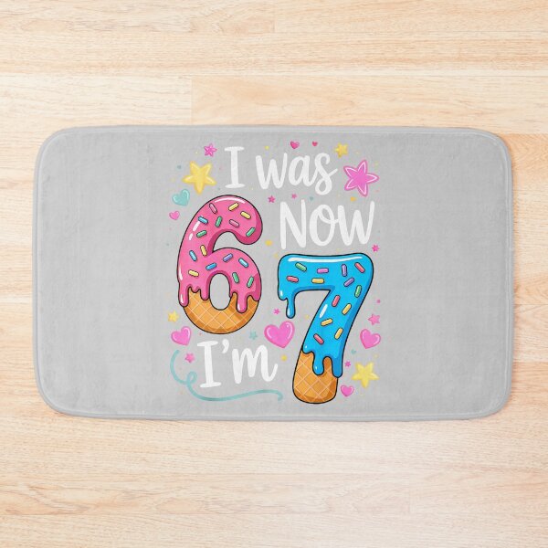 Item preview, I was 6 Now I'm 7 Year Old Birthday Kids Boys Girls  designed and sold by FrankIsabel.