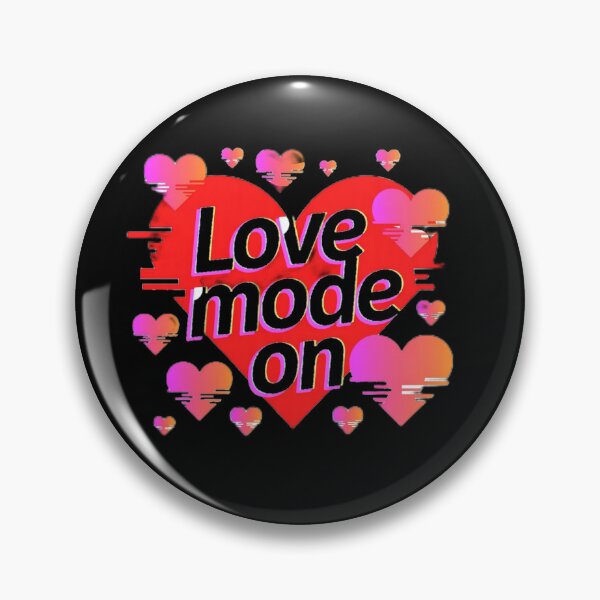 Artikelvorschau, Liebesmodus an | Niedliches Valentinstags-Herz-Typografie-Design entworfen und verkauft von IndianShopper.