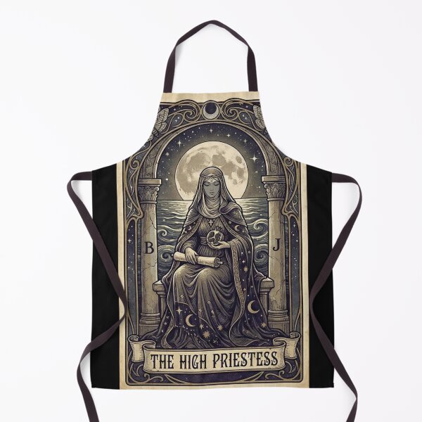 Item preview, The High Priestess Tarot Card - Vintage Art Nouveau Witch designed and sold by ColorTheoryLab.