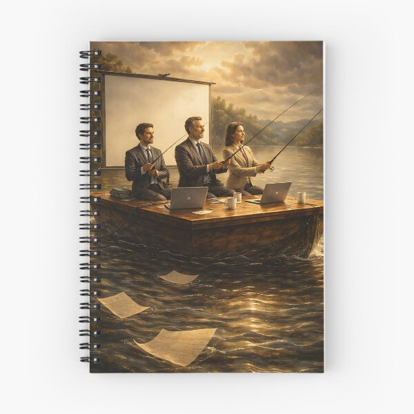 Item preview, Still Fishing During the Meeting designed and sold by EimSol.