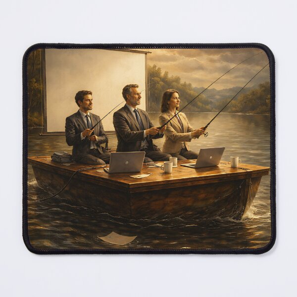Item preview, Still Fishing During the Meeting designed and sold by EimSol.