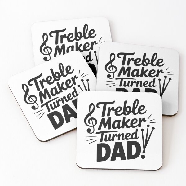 Item preview, "Treble Maker Turned Dad – Musical Fatherhood Tee" designed and sold by oldrockerdudes.
