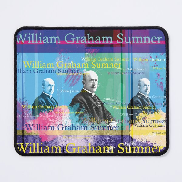 Item preview, William Graham Sumner Portrait Collage Modern Art designed and sold by Mauswohn.