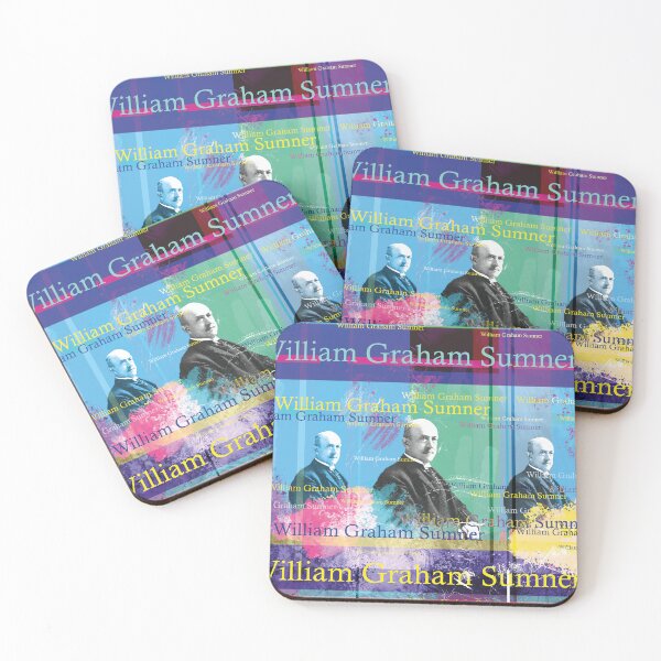 Item preview, William Graham Sumner Portrait Collage Modern Art designed and sold by Mauswohn.