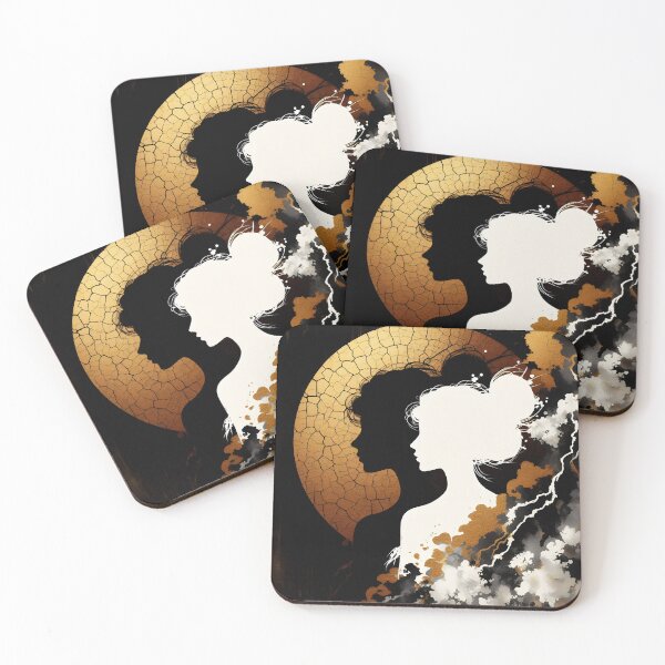 Item preview, Black White and Gold, Ai Generated Art  designed and sold by ACC .
