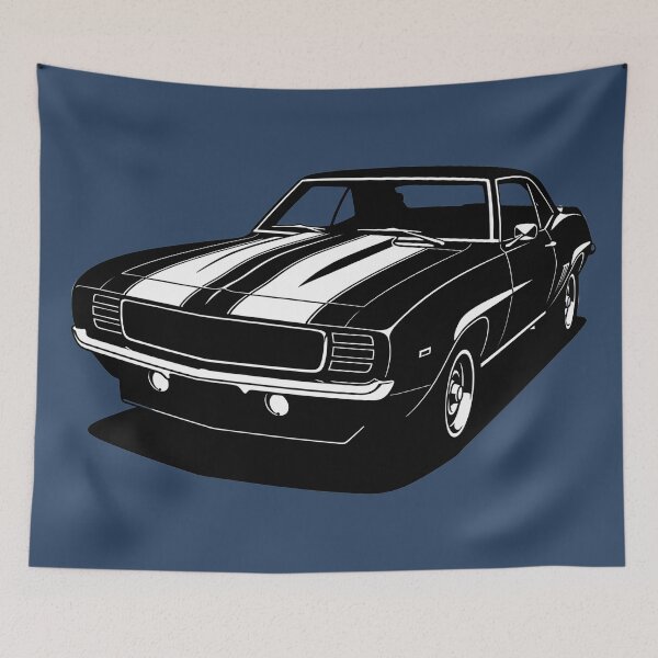 Artikelvorschau, Klassisches Design des 1969er Chevy Camaro | Amerikanischer Oldtimer entworfen und verkauft von KatanaCreative.