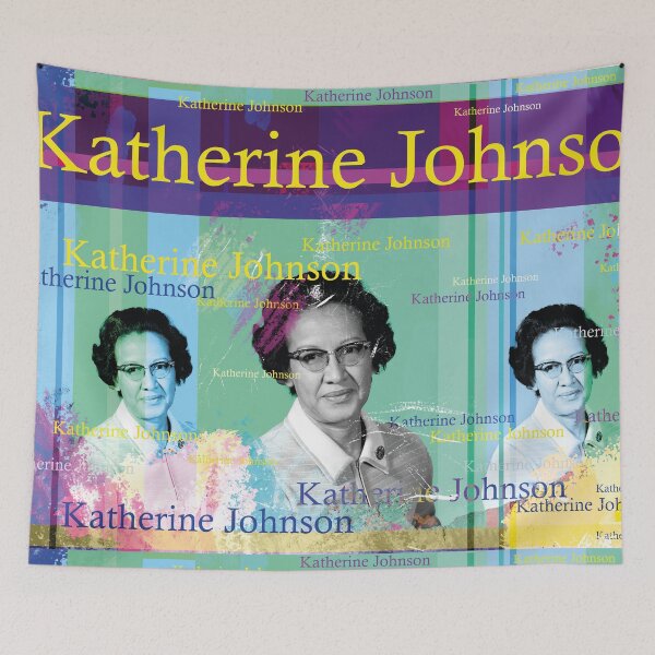 Item preview, Katherine Johnson Portrait Collage NASA Mathematician Design designed and sold by Mauswohn.