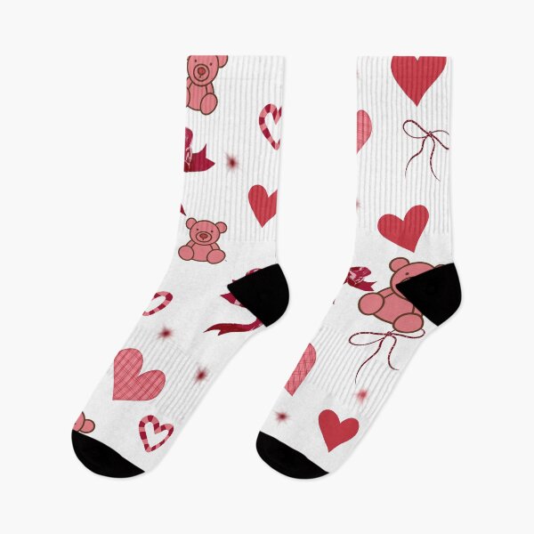 Item preview, Cute valentines hearts & teddy bear pattern….. designed and sold by MarrySArtwork.
