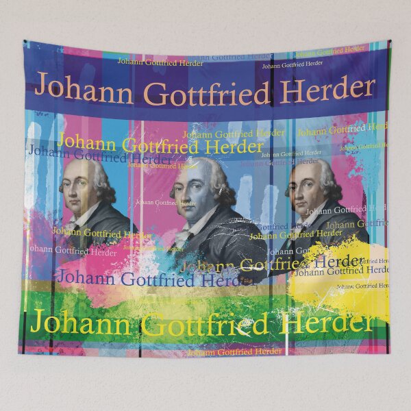 Item preview, Johann Gottfried Herder Portrait Collage Modern Art Design designed and sold by Mauswohn.