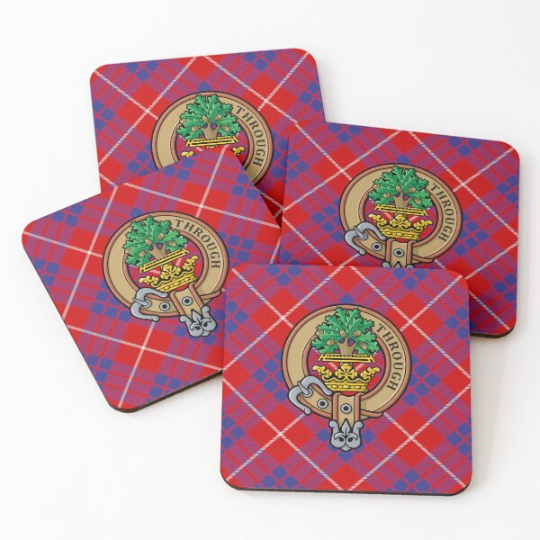 Item preview, Clan Hamilton Crest over Red Tartan designed and sold by sifis.