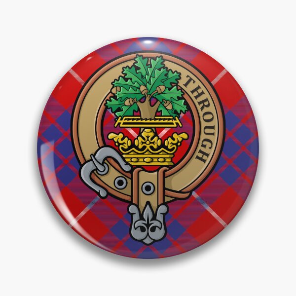 Item preview, Clan Hamilton Crest over Red Tartan designed and sold by sifis.