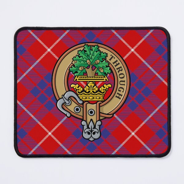 Item preview, Clan Hamilton Crest over Red Tartan designed and sold by sifis.
