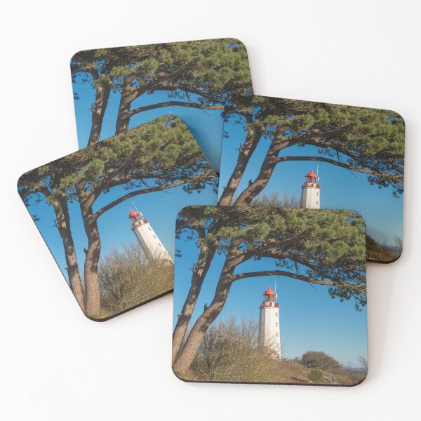 Item preview, Dornbusch lighthouse on the island of Hiddensee, blue sky designed and sold by Marc Alexander Kunze.
